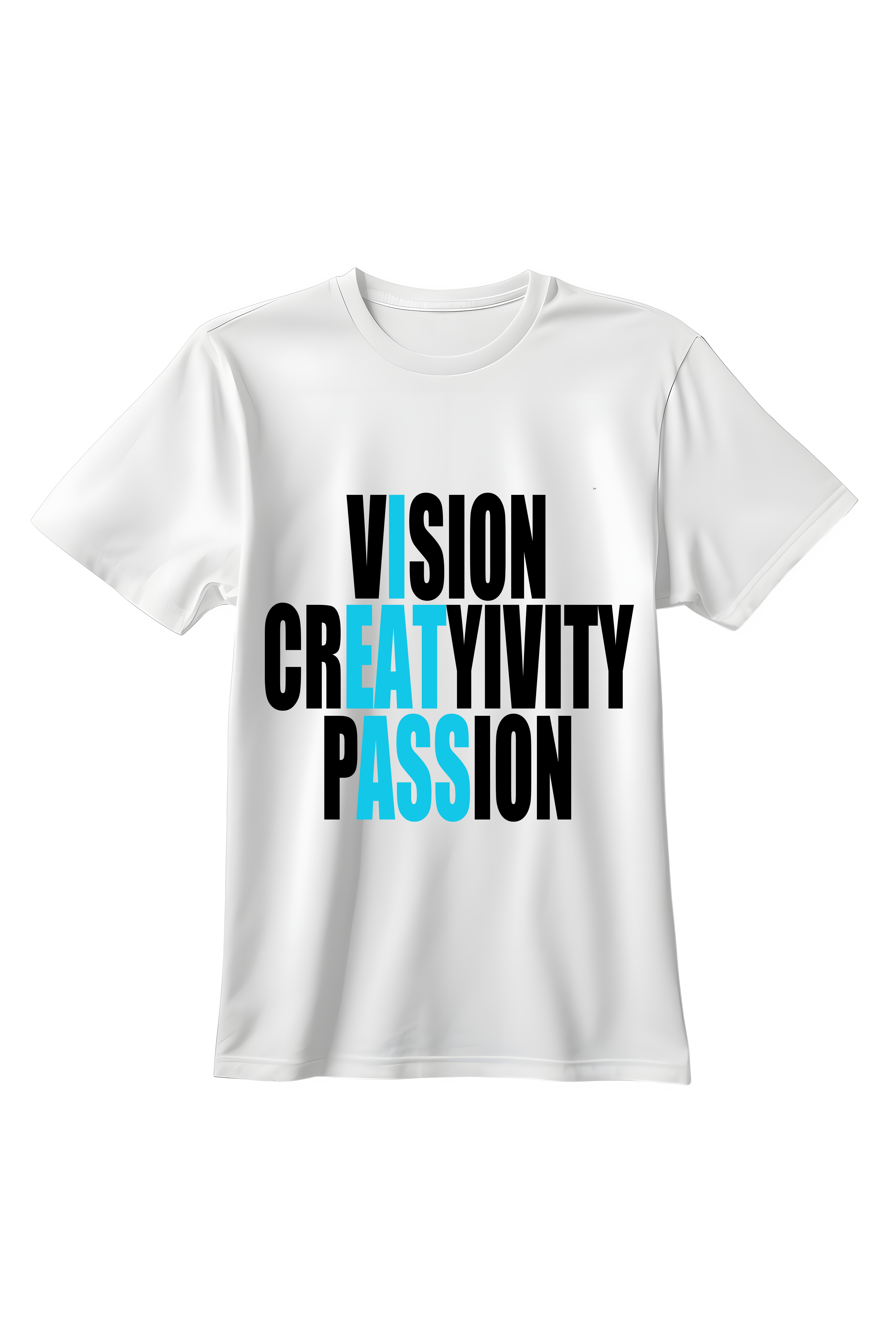 Biała koszulka unisex z typograficznym napisem I Eat Ass w minimalistycznym stylu